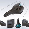 Crosser Comfort Plus Bicycle Saddle Black PVC Leather with Memory