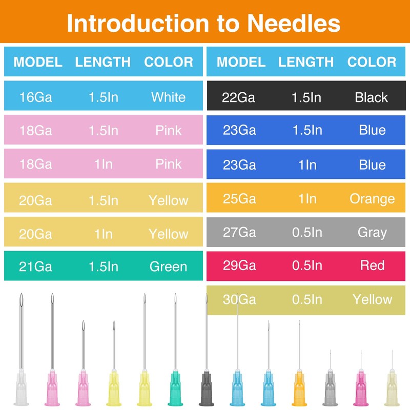 150 Pack 25 Ga 1 Inch Luer Lock, Lab Accessories,