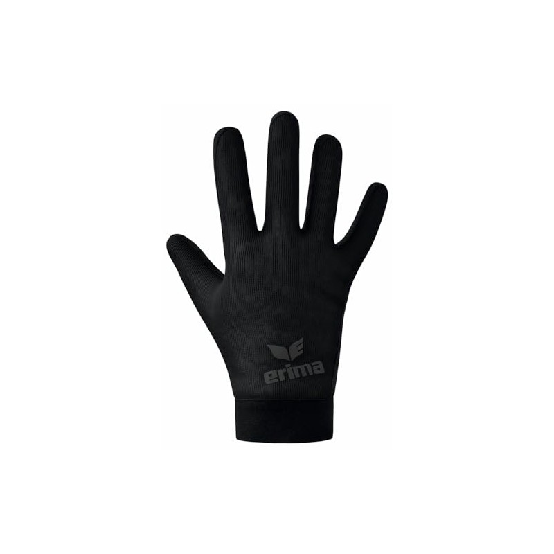 Erima Unisex Adult Functional Field Player Gloves (2242401), Black, S