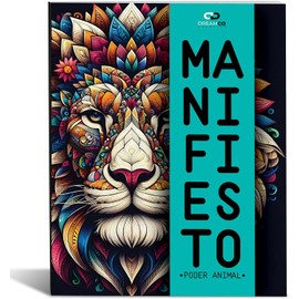 Libro para Colorear Mandalas Antiestrés Manifiesto PODER ANIMAL, Relajación y Creatividad