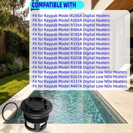 006720F Drain Plug Fit for Raypak Pool Spa Heater Systems