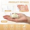 60 Pcs Mini Clear Dessert Plates 2.4 Inch Disposable Square