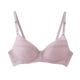 Gunze EB1228H Women's Wireless Bra, Lightweight Bra, Super Wireless,, New Smoke Pink, A75