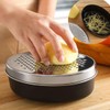 AIMALL Double-Sided Stainless Steel Lunch Box Grater with Storage Container