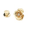 OBONNIE Rhinestone Crystal Blooming Rose Flor Broche Pin Breastpin Mujer