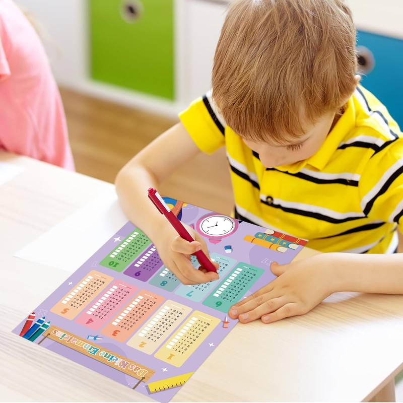 1 x 1 Poster, Disposable Table Trainer for Children, Learning
