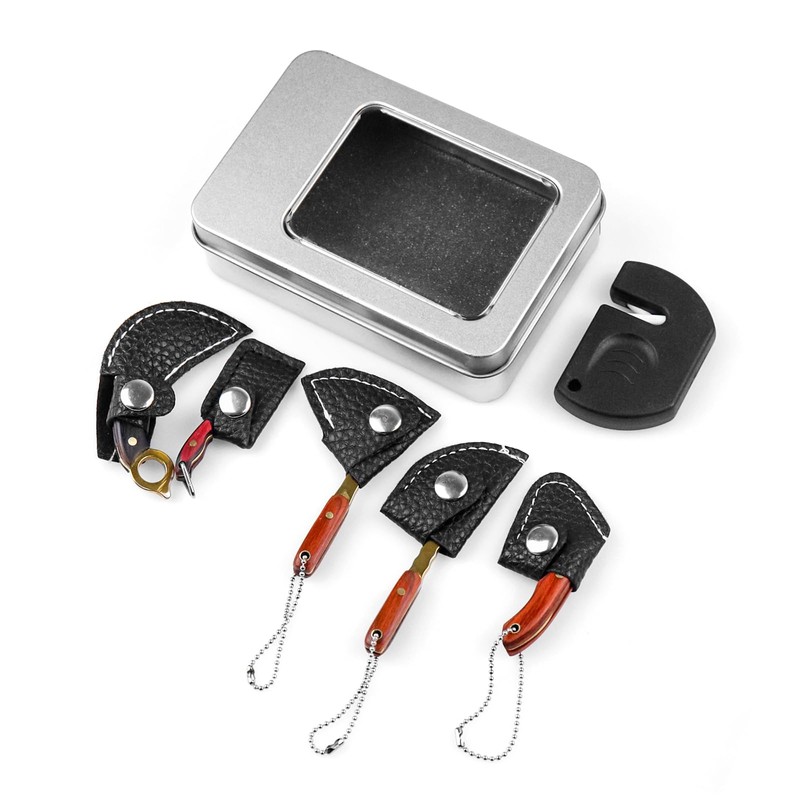 Ruksifg Mini Knife Set Tiny Knife EDC Knife for Package