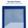 Flexi-View Six-Pocket Polypropylene Organizer, 150-Sheet Capacity, 11 x 8.5, Translucent/Navy,