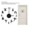 DIY Wall Clock Silent Stylish Decorative Frameless Hanging Clock for