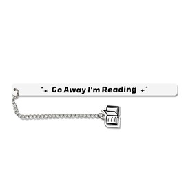 Gifts for Book Lovers Funny Bookmarks for Men Women Birthday Gifts for Readers Bookworm Gifts for Women Men Funny Gift for Book Club Friends Son Daughter Bookmark - Go Away I'm Reading