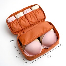 Portable Travel Storage Bag – Multi-Function Bra & Underwear Organizer, Toiletry & Cosmetic Case for Travel