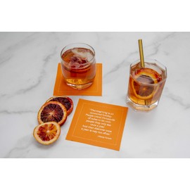 Five Star Napkins Thanksgiving Quotes Napkins – Orange, Brown, & Red – 4.5” x 4.5” – 100% Cotton – 50 x Pack – Single Use Napkins – Party, Events, Holiday