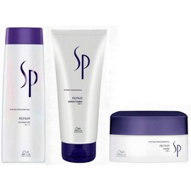 WELLA SP System Professional Repair Trio Shampoo 250ml + Conditioner 200ml + ... by Wella