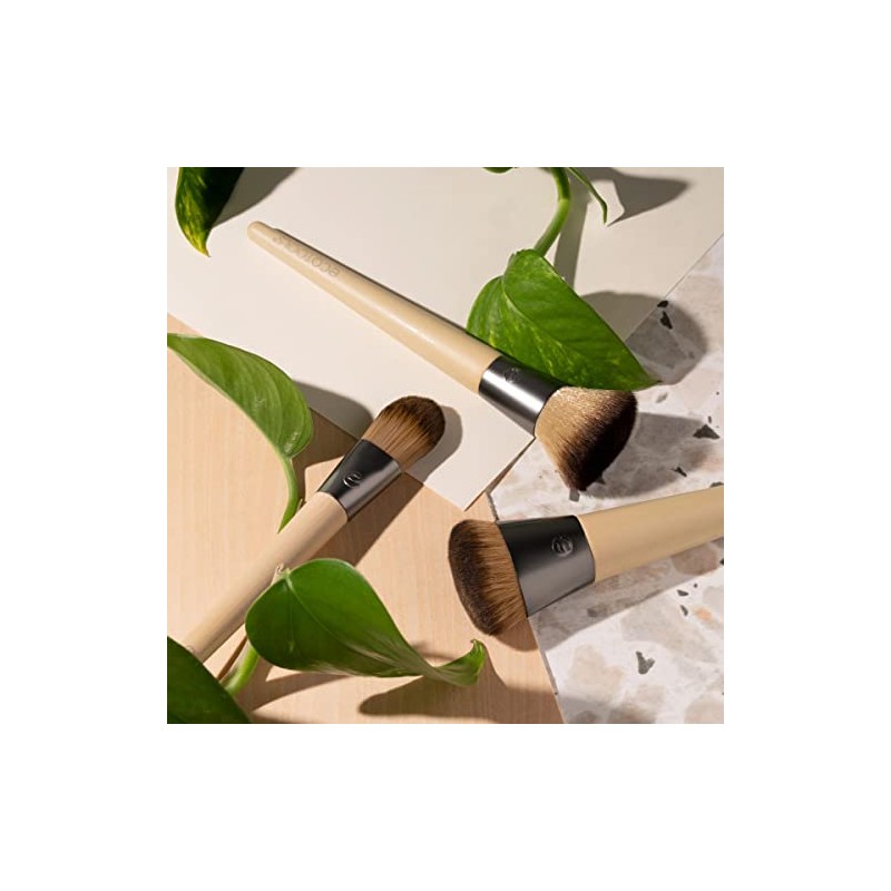 EcoTools, Classic Foundation, Brocha para Base Líquida o Cremosa, Brochas