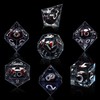 SIQUK DND Dice Set of 7 Dice Game Dice Liquid