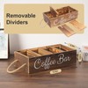 Wooden Coffee Pod Holder Coffee Station Organizer for Countertop Kcup