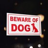 Beware of Dog Red High Contrast Warning Safety Door Sign