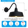 JOESA Dusk to Dawn Outdoor Farmhouse Barn Light, Waterproof, Rust