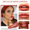OULAC Lipstick, Metallic Shine Finish, No Grainy Feeling, Long-Lasting Moisturisation,