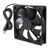 2pcs 12cm 5V DC 120x120x25mm Brushless USB Case Cooler Fan