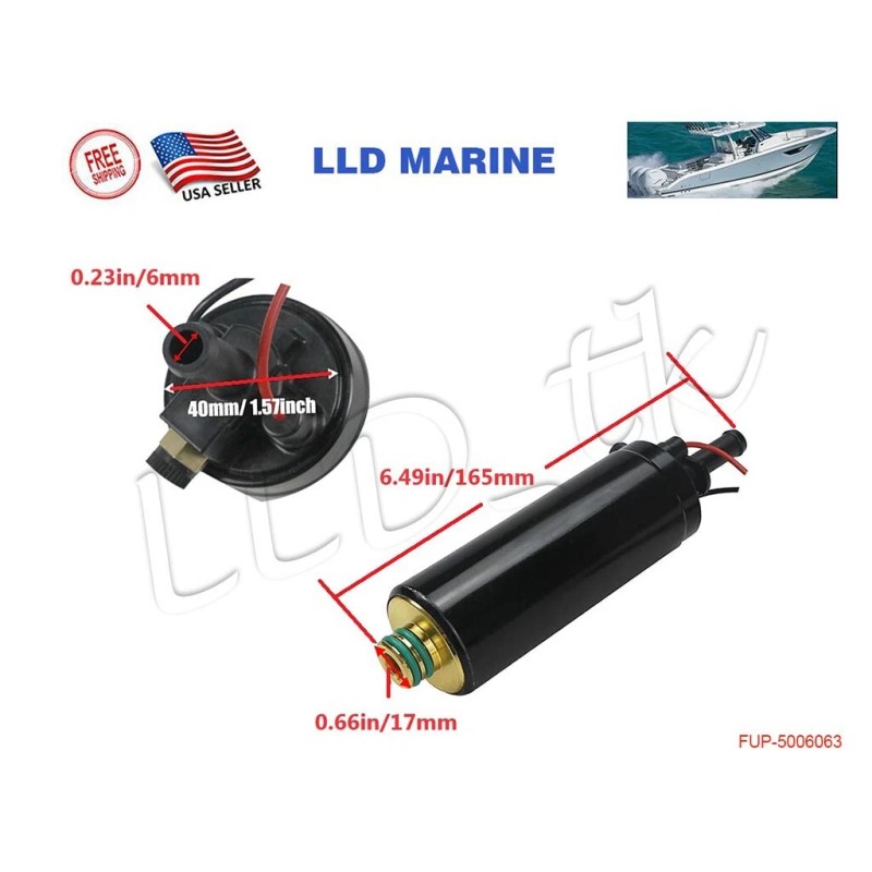 LLD_TK Evinrude OMC Johnson Outboard Fuel Pump 200 225 250