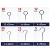 CCLIFE Screw Hooks Stainless Steel Eye Screw Hooks for Screwing