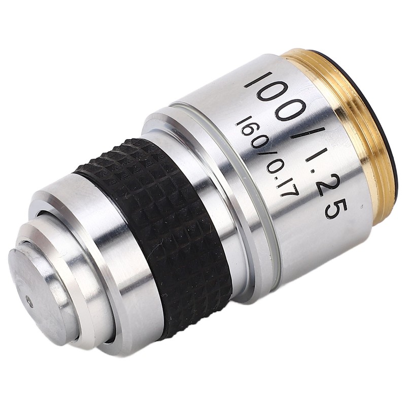 100X Microscope Objective RMS Size Fall Resistant Professional Objective Lens
