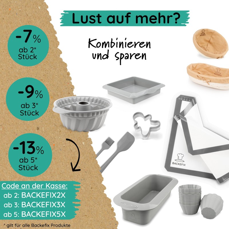 Backefix Proofing Basket Cloth Set of 3 - Round (27cm)