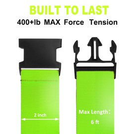 Luggage Straps for Suitcases TSA Approved Travel Belt 4 Pack by Chelmon(Green)