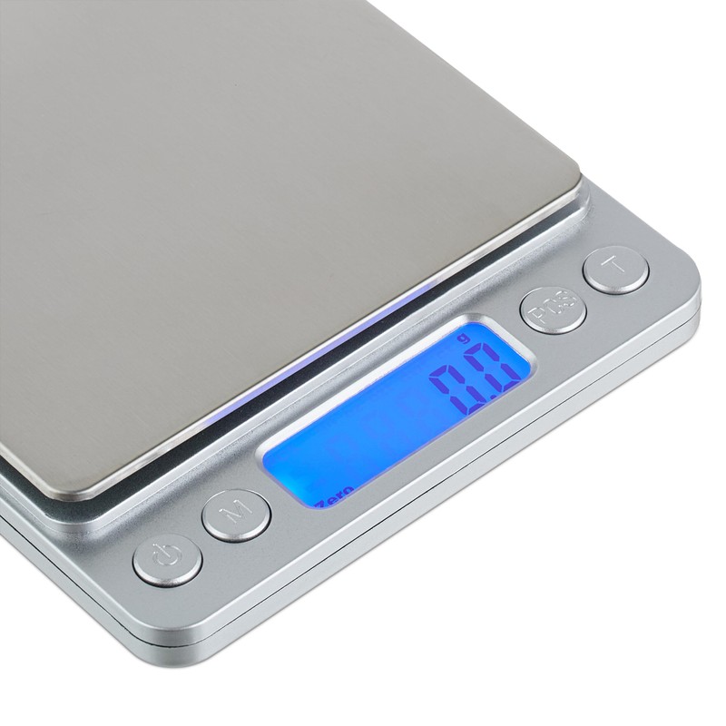 Relaxdays Precision Scales with Weighing Trays, Digital, 0.01 g Steps,