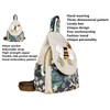 HUANGGUOSHU Boho and Hippie Small Canvas Backpack Purse for Women