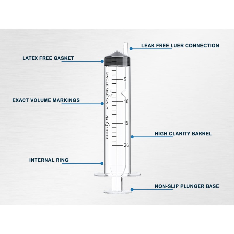 Ciringe 20 ml Syringe - Pack of 10