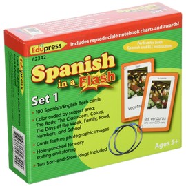 Edupress Spanish in a Flash Cards Set 1 (EP62342)