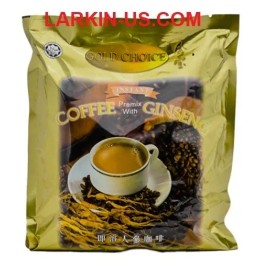 GOLD CHOICE Instant Coffee Premix With Ginseng 14.08 Oz / 400 G