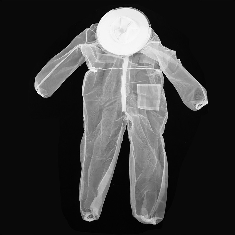 Anti Bee Biting Transparent One Piece Nylon Mesh Beekeeping Suit