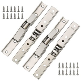happytakehome 4 Pack 90 Degree Folding Shelf Hinge Door Hinge Hidden Bracket Table Holder Furniture Parts