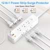 Romatico Power Strip Surge Protector, 12-in-1 Power Bar with Multiple