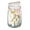 Tala 1Litre Glass Copper Clip Top Storage Jars Spices Pasta