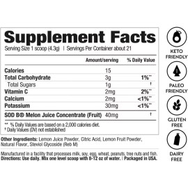 Dr Kellyann NEW Dr. Kellyann Lemon Sips + Strawberry 3.19 oz Exp 11/2025 Sealed