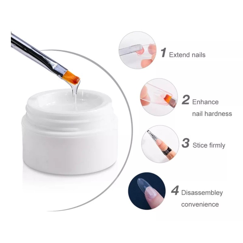 Xiaoya Gel De Construccion Extensiones Para Uña 3pz Más Pincel