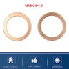 M18 Copper Flat Washer 18mm ID 24mm OD 1mm Thickness