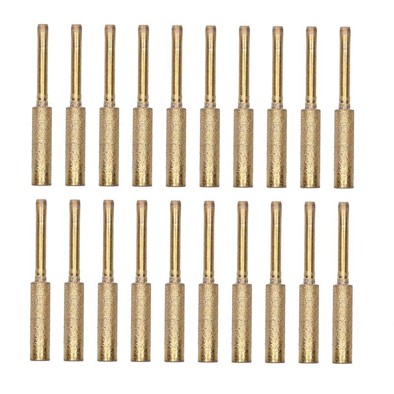 20Pcs Chainsaw Sharpener Burr Grinding Head Rotating File Sharpening Tool