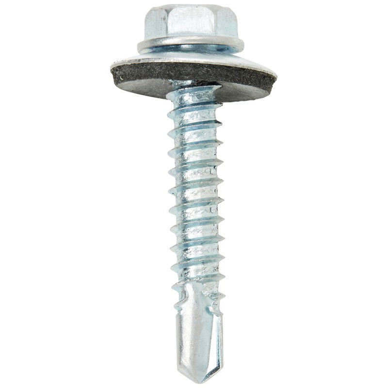 Merriway BH04080 (20 Pcs) Self Drill Hex Head Hardened Roofing