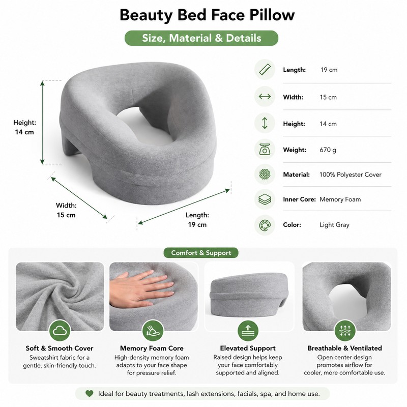 Face Down Massage Pillow for Spa Comfort – Prone Sleeping