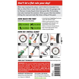 Slime 10004 Tube Repair Sealant, 16 oz. (Bicycles, Dirt Bikes, All Tires with Tubes)