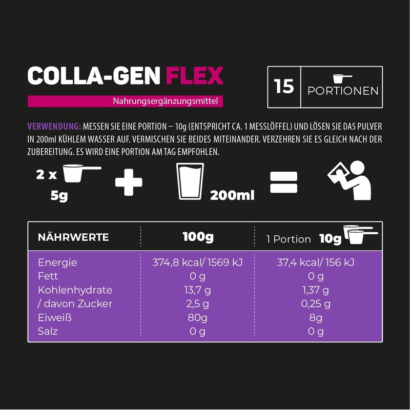 Endorfina.shop, Collagen-Flex Raspberry, Dietary Supplement, with Pure Collagen Protein, Amino