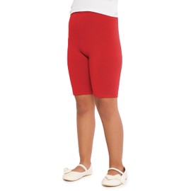 Merry Style MS10-227 Girls' Cotton Short Leggings, red