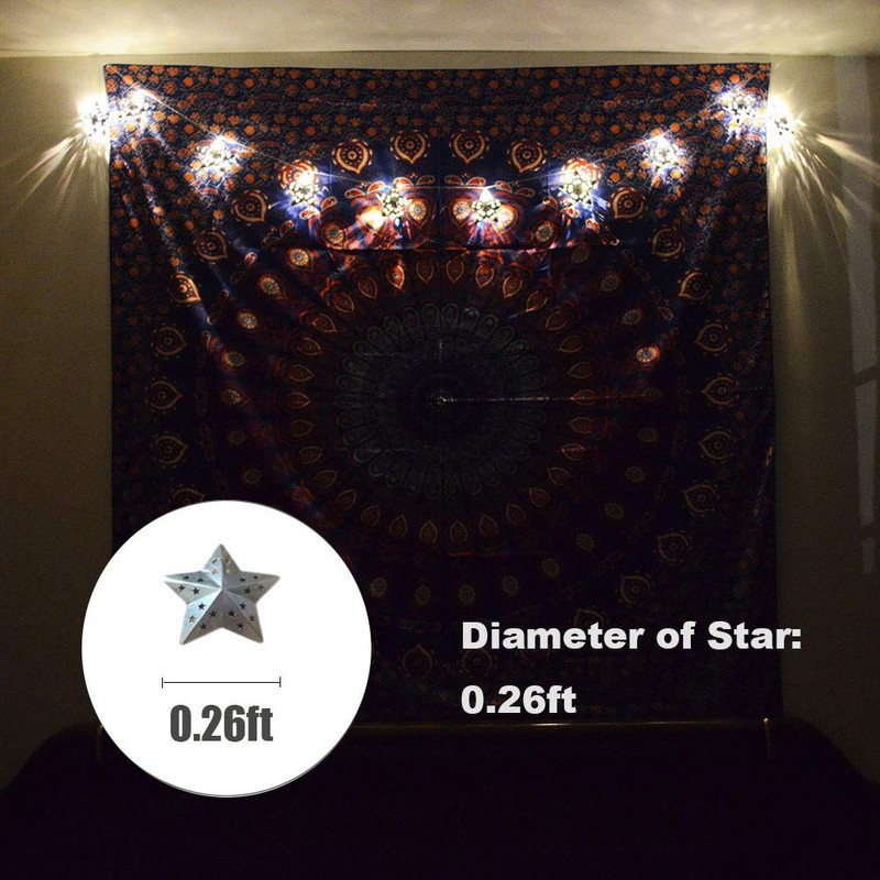ACRAFT Twinkle Star String Lights Plug in Fairy Lights for