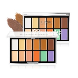 FantasyDay 12 Colours Long-Lasting High Coverage Concealer Face Concealer Colour Corrector Correcting Full Coverage Concealer Palette Contour Beauty with Applicator and 11 Pieces Makeup Brushes