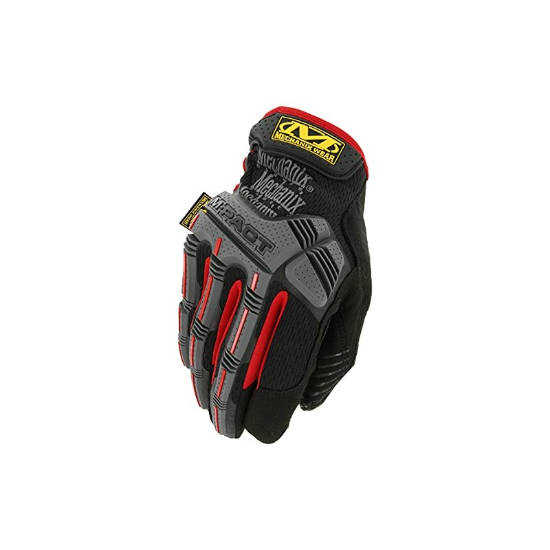 Mechanix Wear Men's M-Pact Gloves Black/Red size L
